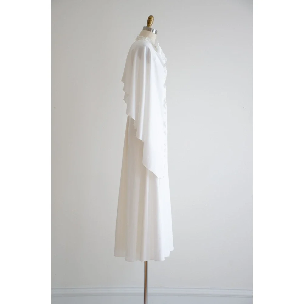vintage wedding dress 60s Priscilla of Boston sleeveless minimalist white gown‎ - Picture 7 of 10